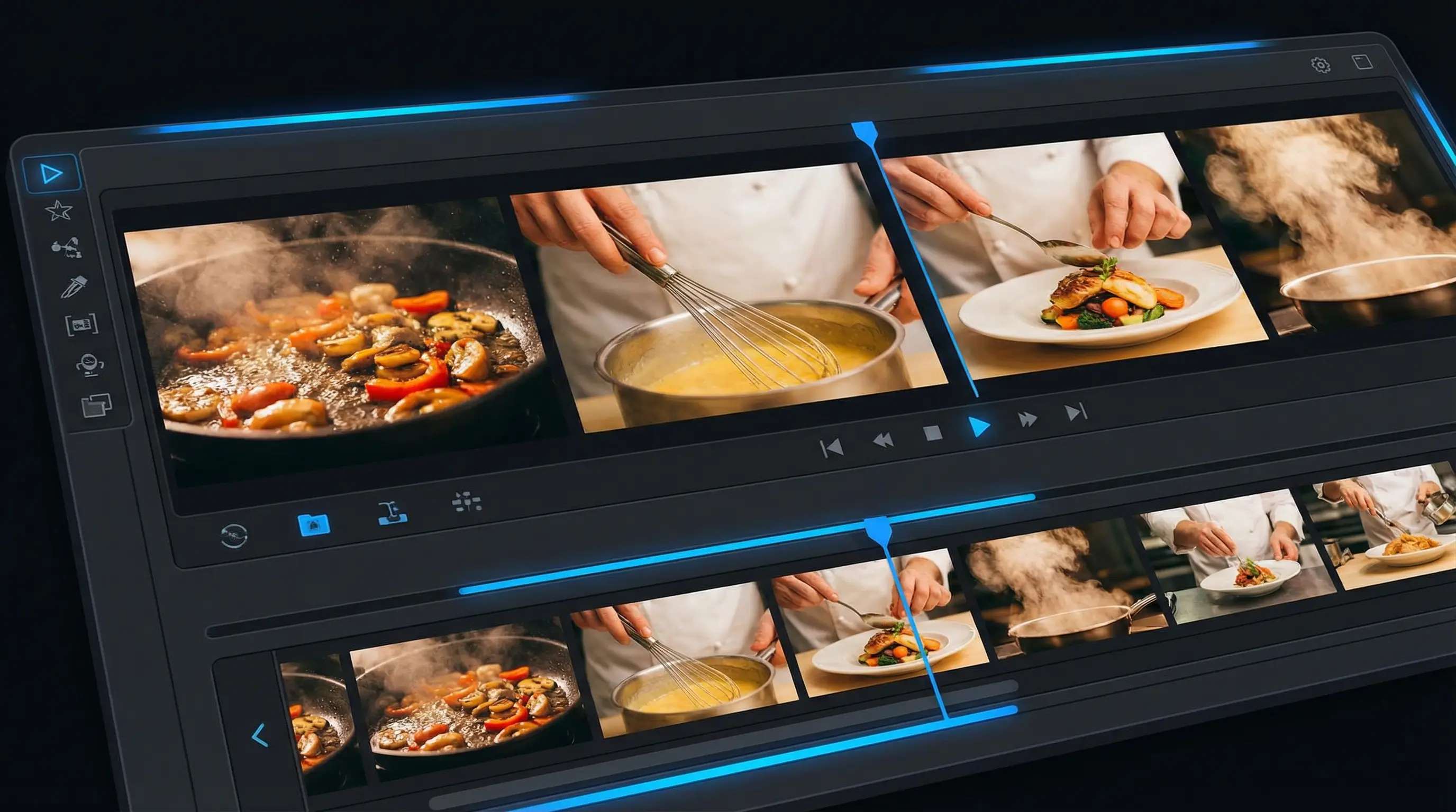 寸止挑战 美食短视频模板 - 暖色调滤镜